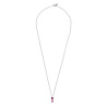 All the Luck in the World Bella Silverplated Necklace Bar Pink All the Luck in the World Bella Silverplated Necklace Bar Pink