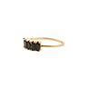 All the Luck in the World Jolie Ring Goldplated Sterling Silver Oval Bar Black All the Luck in the World Jolie Ring Goldplated Sterling Silver Oval Bar Black
