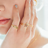 All the Luck in the World Jolie Ring Goldplated Sterling Silver Oval Bar Aquamarine All the Luck in the World Jolie Ring Goldplated Sterling Silver Oval Bar Aquamarine