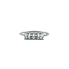 All the Luck in the World Jolie Ring Sterling Silver Oval Bar Aquamarine All the Luck in the World Jolie Ring Sterling Silver Oval Bar Aquamarine