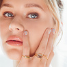 All the Luck in the World Jolie Ring Goldplated Sterling Silver Oval Bar Peridot All the Luck in the World Jolie Ring Goldplated Sterling Silver Oval Bar Peridot