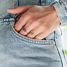 All the Luck in the World Jolie Ring Sterling Silver Oval Bar Peridot All the Luck in the World Jolie Ring Sterling Silver Oval Bar Peridot