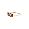 All the Luck in the World Jolie Ring Goldplated Sterling Silver Oval Bar Rhodolite All the Luck in the World Jolie Ring Goldplated Sterling Silver Oval Bar Rhodolite