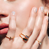 All the Luck in the World Jolie Ring Goldplated Sterling Silver Tiny Moon Black All the Luck in the World Jolie Ring Goldplated Sterling Silver Tiny Moon Black