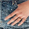 All the Luck in the World Jolie Ring Goldplated Sterling Silver Tiny Moon Peridot All the Luck in the World Jolie Ring Goldplated Sterling Silver Tiny Moon Peridot