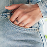 All the Luck in the World Jolie Ring Sterling Silver Tiny Moon Pink All the Luck in the World Jolie Ring Sterling Silver Tiny Moon Pink
