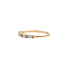 All the Luck in the World Chérie Goldplated Ring Small Bar Blue All the Luck in the World Chérie Goldplated Ring Small Bar Blue