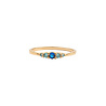 All the Luck in the World Chérie Goldplated Ring Small Oval Blue All the Luck in the World Chérie Goldplated Ring Small Oval Blue