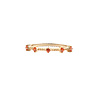 All the Luck in the World Chérie Goldplated Ring Twisted Dots Orange All the Luck in the World Chérie Goldplated Ring Twisted Dots Orange