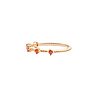 All the Luck in the World Chérie Goldplated Ring Twisted Dots Orange All the Luck in the World Chérie Goldplated Ring Twisted Dots Orange