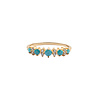 All the Luck in the World Chérie Goldplated Ring Dots Turqouise Clear All the Luck in the World Chérie Goldplated Ring Dots Turqouise Clear