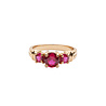 All the Luck in the World Chérie Goldplated Ring Oval Big Pink All the Luck in the World Chérie Goldplated Ring Oval Big Pink