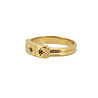 All the Luck in the World Chérie Goldplated Ring Three Squares Star Black All the Luck in the World Chérie Goldplated Ring Three Squares Star Black