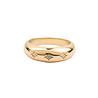 All the Luck in the World Chérie Goldplated Ring Round Stars Blue Clear All the Luck in the World Chérie Goldplated Ring Round Stars Blue Clear