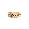 All the Luck in the World Chérie Goldplated Ring Stripes Black Clear All the Luck in the World Chérie Goldplated Ring Stripes Black Clear