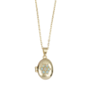 All the Luck in the World Sunlight Goldplated Necklace Medaillon Blue Flower All the Luck in the World Sunlight Goldplated Necklace Medaillon Blue Flower