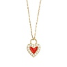 All the Luck in the World Sunlight Goldplated Necklace Zirconia Orange Heart All the Luck in the World Sunlight Goldplated Necklace Zirconia Orange Heart