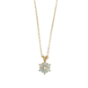 All the Luck in the World Sunlight Goldplated Necklace Zirconia Blue Flower All the Luck in the World Sunlight Goldplated Necklace Zirconia Blue Flower