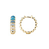 All the Luck in the World Sunlight Goldplated Hoops Enamel Ombre Small All the Luck in the World Sunlight Goldplated Hoops Enamel Ombre Small