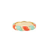 All the Luck in the World Sunlight Goldplated Ring Enamel Two Colors Swirl Big All the Luck in the World Sunlight Goldplated Ring Enamel Two Colors Swirl Big