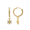All the Luck in the World Sunlight Goldplated Earring Zirconia Flower All the Luck in the World Sunlight Goldplated Earring Zirconia Flower