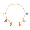 All the Luck in the World Sunlight Goldplated Bracelet Flowers Multi All the Luck in the World Sunlight Goldplated Bracelet Flowers Multi