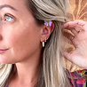 All the Luck in the World Sunlight Goldplated Hoops Enamel Ombre Small All the Luck in the World Sunlight Goldplated Hoops Enamel Ombre Small