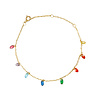 All the Luck in the World Sunlight Goldplated Bracelet Zirconia Multi Charms All the Luck in the World Sunlight Goldplated Bracelet Zirconia Multi Charms