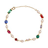All the Luck in the World Sunlight Goldplated Bracelet Pearls Charms Multi All the Luck in the World Sunlight Goldplated Bracelet Pearls Charms Multi