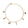 All the Luck in the World Sunlight Goldplated Bracelet Multi Zirconia Charms All the Luck in the World Sunlight Goldplated Bracelet Multi Zirconia Charms