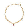 All the Luck in the World Sunlight Goldplated Bracelet Double Chain Heart All the Luck in the World Sunlight Goldplated Bracelet Double Chain Heart