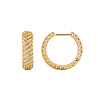All the Luck in the World Sunlight Goldplated Hoops Tiny Zirconia Diamonds All the Luck in the World Sunlight Goldplated Hoops Tiny Zirconia Diamonds