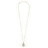 All the Luck in the World Sunlight Goldplated Necklace Medaillon Blue Flower All the Luck in the World Sunlight Goldplated Necklace Medaillon Blue Flower