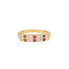 All the Luck in the World Oasis Goldplated Ring Zirconia Double Squares Pink Clear All the Luck in the World Oasis Goldplated Ring Zirconia Double Squares Pink Clear