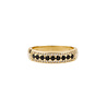 All the Luck in the World Oasis Goldplated Ring Zirconia Black Bar Dots All the Luck in the World Oasis Goldplated Ring Zirconia Black Bar Dots