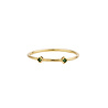 All the Luck in the World Oasis Goldplated Ring Minimalistic Two Squares Green All the Luck in the World Oasis Goldplated Ring Minimalistic Two Squares Green