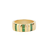 All the Luck in the World Oasis Goldplated Ring Thick Bar Zirconia Green All the Luck in the World Oasis Goldplated Ring Thick Bar Zirconia Green