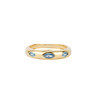 All the Luck in the World Oasis Goldplated Ring Three Round Ellips Blue All the Luck in the World Oasis Goldplated Ring Three Round Ellips Blue