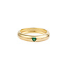 All the Luck in the World Oasis Goldplated Ring Round Green Heart All the Luck in the World Oasis Goldplated Ring Round Green Heart