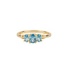 All the Luck in the World Oasis Goldplated Ring Zirconia Blue Crystals All the Luck in the World Oasis Goldplated Ring Zirconia Blue Crystals