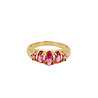 All the Luck in the World Oasis Goldplated Ring Zirconia Ovals Pink All the Luck in the World Oasis Goldplated Ring Zirconia Ovals Pink