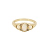 All the Luck in the World Oasis Goldplated Ring Three Opal Oval Stones All the Luck in the World Oasis Goldplated Ring Three Opal Oval Stones