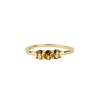 All the Luck in the World Oasis Goldplated Ring Zirconia Ovals Bar Green All the Luck in the World Oasis Goldplated Ring Zirconia Ovals Bar Green