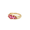 All the Luck in the World Oasis Goldplated Ring Zirconia Ovals Pink All the Luck in the World Oasis Goldplated Ring Zirconia Ovals Pink