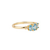 All the Luck in the World Oasis Goldplated Ring Zirconia Blue Crystals All the Luck in the World Oasis Goldplated Ring Zirconia Blue Crystals