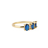 All the Luck in the World Oasis Goldplated Ring Zirconia Ovals Clear Dark Blue All the Luck in the World Oasis Goldplated Ring Zirconia Ovals Clear Dark Blue