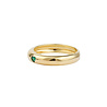 All the Luck in the World Oasis Goldplated Ring Round Green Heart All the Luck in the World Oasis Goldplated Ring Round Green Heart
