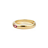 All the Luck in the World Oasis Goldplated Ring Round Ellips Pink All the Luck in the World Oasis Goldplated Ring Round Ellips Pink