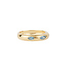 All the Luck in the World Oasis Goldplated Ring Three Round Ellips Blue All the Luck in the World Oasis Goldplated Ring Three Round Ellips Blue