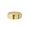 All the Luck in the World Oasis Goldplated Ring Thick Bar Zirconia Green All the Luck in the World Oasis Goldplated Ring Thick Bar Zirconia Green